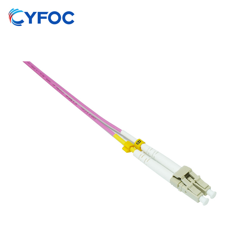 OM4 LC-LC UPC双工LSZH 2.0mm光纤跳线, 3m